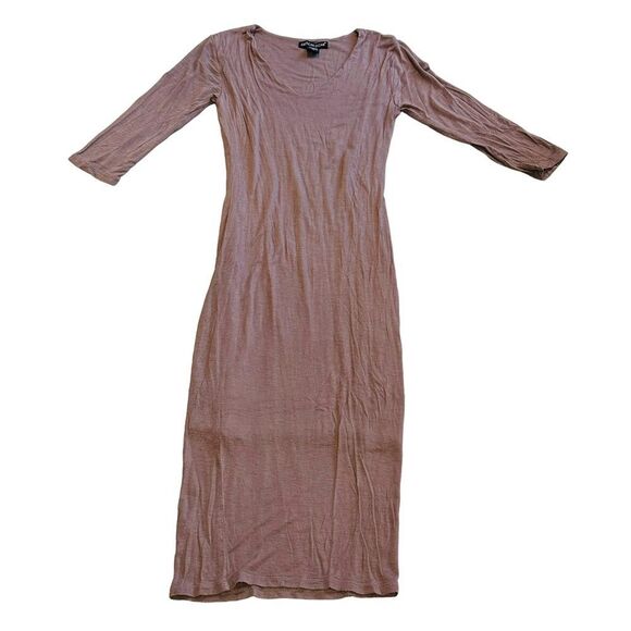 10/$25🦋 American Dream Brown/Tan 3/4 Sleeve Maxi Dress - Size XS - Picture 6 of 15
